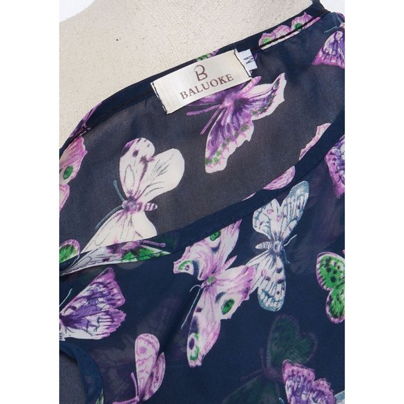 Baluoke Sheer Butterfly Tank, Butterfly Sleeveless Top, Sheer Top, Y2K - Medium - Picture 5 of 5